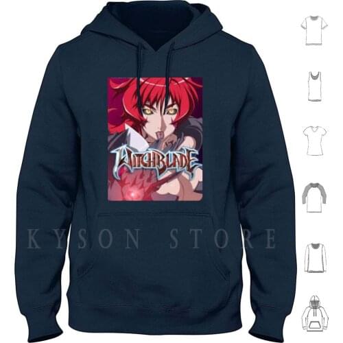Witchblade Hoodies long sleeve Cotton Anime Cartoon Magic Cool Funny Action Ecchi Retro Boobs Tits Girls Sexy
