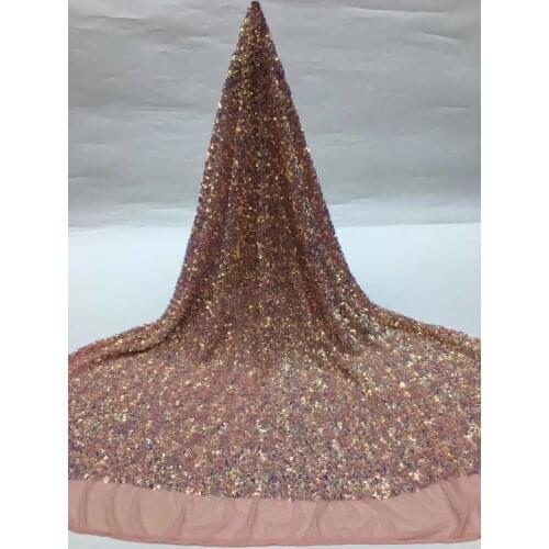 Hot Sale French Sequins Embroidered Tulle Lace Fabric African Lace Fabric 2021 High Quality Lace Dress XX38981