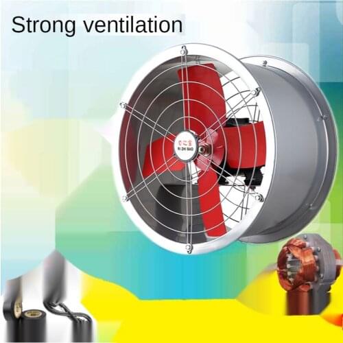 8 Inch 10 Inch High Speed Axial Flow Fan Powerful Mute Exhaust Fan Industrial Duct Ventilation Circular Exhaust Exhaust Fan