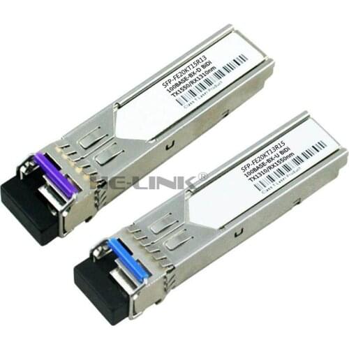 LODFIBER SFP-FE20KT13R15/SFP-FE20KT15R13 Ju-ni-per Networks Compatible 100M 1310/1550nm BiDi 20km Transceiver