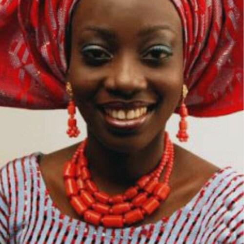 4ujewelry Simple Coral Necklace Set For Women Can be Made in Red Orange White African Jewelry Set Free Shipping 2019 Gift Set