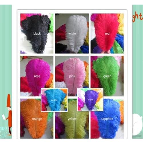 Wholesale 10pcs / A lot of beautiful ostrich feathers 12-14 inches / 30-35 cm multiple colors are available