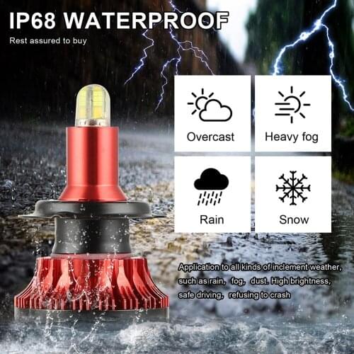 2x Car Headlight Conversion Globes Bulbs H1 H4 H7 H11 9005 HB3 9006 HB4 10000LM Head Lamp Car Headlight Bulbs Kit