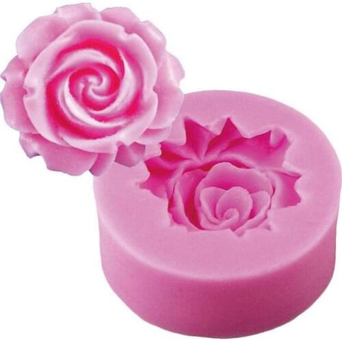 3D Rose Flower Shape Silicone Chocolate Cake Making Mold Cake Decoration Handmade DIY Fondant Soap Silicone Mold