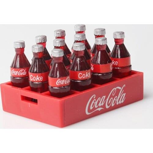 RC Mini Coke Bottle & Tray Decoration Accessory Tools For 1/10 RC Crawler Car Axial SCX10 TRAXXAS TRX4 RC4WD D90 TF2 Tamiya CC01