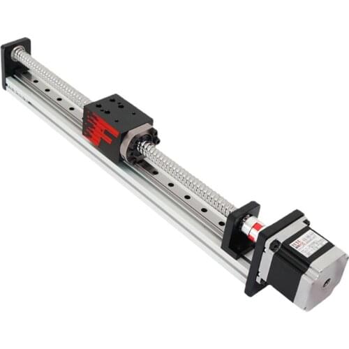 50~1000mm stroke Aluminium Linear Guide Rail Motion System Motorized Stepper Motor Linear Slide Stage