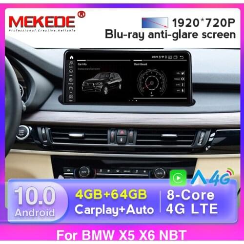 4G LTE WIFI Car Multimedia Player for BMW X5 F15 X6 F16 2014-2017 NBT System Qualcomn Snapdragon Android 10 Navigation Auto BT