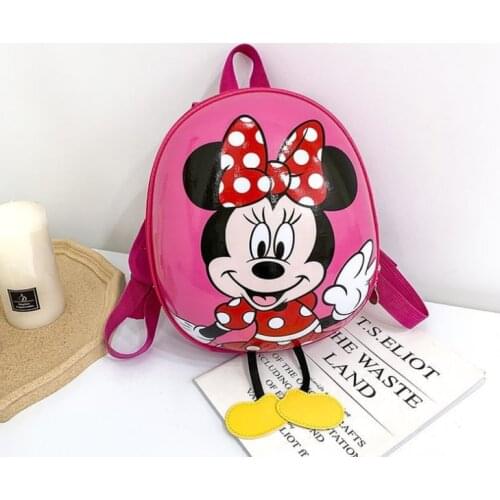 Disney Children backpack 3D mochila escolar Minnie Mickey Kindergarten EVA Schoolbag Hard Shell Backpack Cartoon Lovely Kids