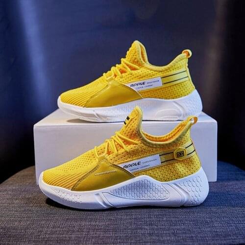 Ladies fly summer casual shoes sneaker breathable mesh fly woven fashion sports elastic flat vulcanized womens shoes