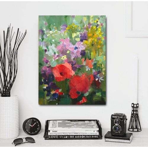 Nordic Mural Wall Art Poster Living Room Mural Abstract Canvas Frameless Modern Home Decoration Color Picture GDD62