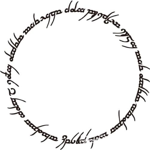 Ring Insgription Car Sticker Bumper Cute Decor Waterproof Removable ZP060