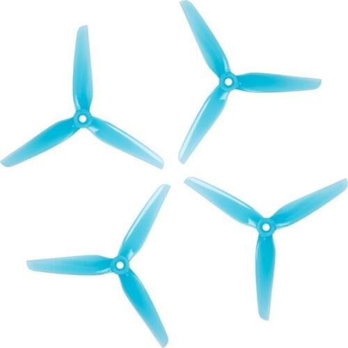HQ HeadsUp Racing Propeller R38 5138 5.1inch 3blade Tri-blade Blue Prop Compatible XING 2207 Motor for FPV Racing Drone