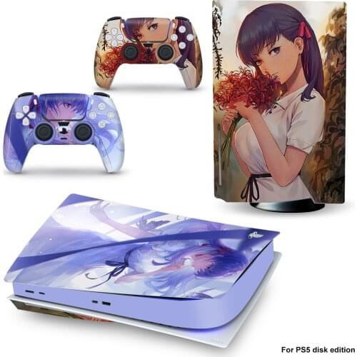 Girl Style PS5 Disc Edition Skin Sticker for Playstation 5 Console & 2 Controllers Decal Vinyl Protective Skins Style 1