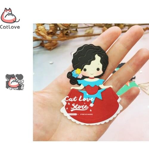 Dance Girl Princess Metal Cutting Dies Scrapbooking Stencil Die Cuts Card Making Decorative Craft Embossing New Dies For 2020