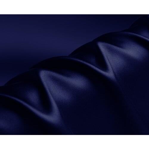 100% silk charmeuse satin 19mm 114cm(45") width sodalite blue color mulberry silk fabric NO.50