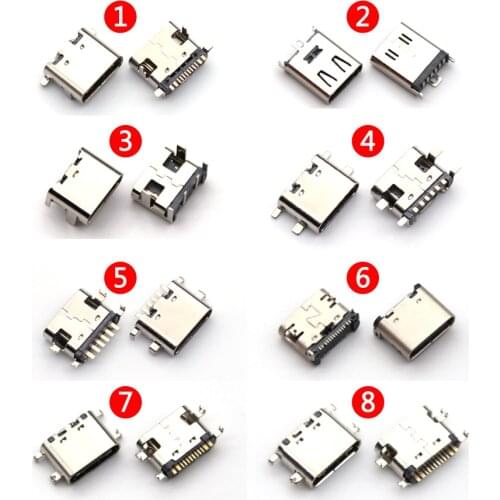 1PCS Type-C Micro USB Charging Dock Connectors Mix 2Pin-16Pin Use For Mobile Phone And Digital Product Repair