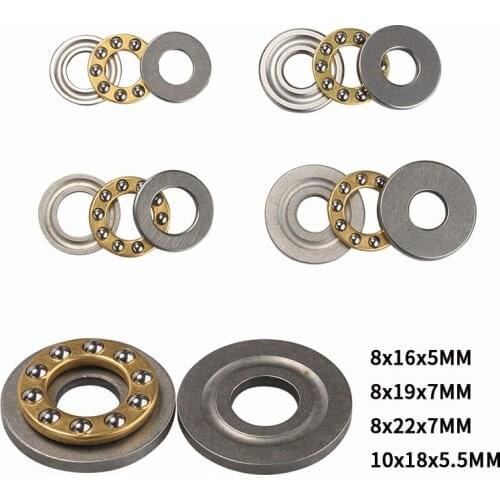 1Pcs High Precision Miniature Thrust Ball Bearings F8/F10 Metal Axial Ball Bearing Set for Hardware Accessories 8/10mm