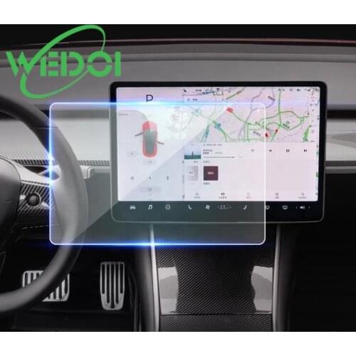 15inch Model 3 Center Control Touch Screen 2.5D Car GPS Navigation Tempered Glass Screen Protector for Tesla Model 3