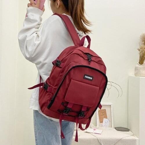 2021 Kawaii Backpack Fashion Waterproof Canvas Women school bags for teenager girls Rucksack Cute Student Bookbag Travel Bagpack