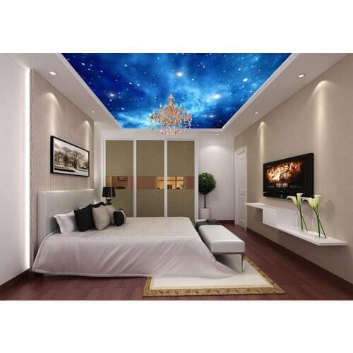 Custom 3d wallpaper 3d ceiling murals wallpaper Cool dream frescoes on the stars wall 3d living room wallpaper home decor