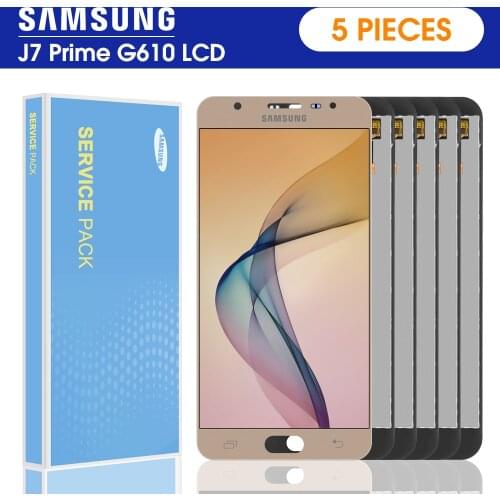 5 Pieces/lot Original for SAMSUNG Galaxy J7 Prime Display Touch Screen Digitizer G610 G610F G610M For SAMSUNG J7 Prime 2016 LCD