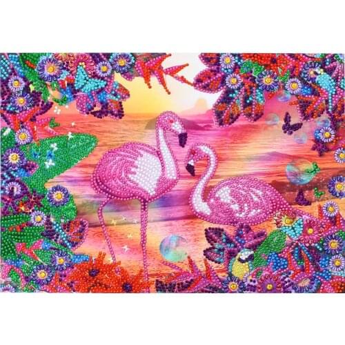 5D DIY Special Shaped Diamond Painting Flower Bird Cross Stitch Embroidery Rhinestones Mosaic Kits Home Wall Decoration