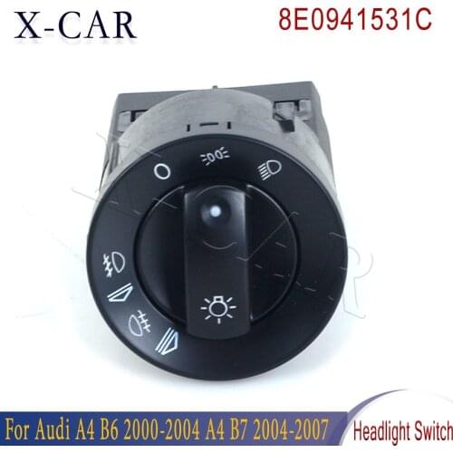 X-CAR Switch Headlight Fog Light Switch Repair Kit Replace For Audi A4 B6 2000-2004 A4 B7 2004-2007 8E0941531C 8E0941531A