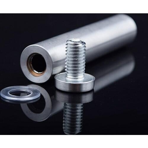 DHL Free Shipping Hollow Stainless Steel Standoff Pin Advertsing Screw 16*25mm for Mirror Glass Holder 200Pcs/lot