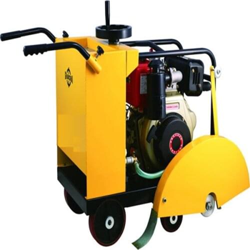Gasoline engine concrete saw walking behind concrete cutting machine