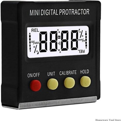 360 Degree Mini Digital Protractor Inclinometer Electronic Level Box Base Measuring Tools Electronic Digital Display Protractor