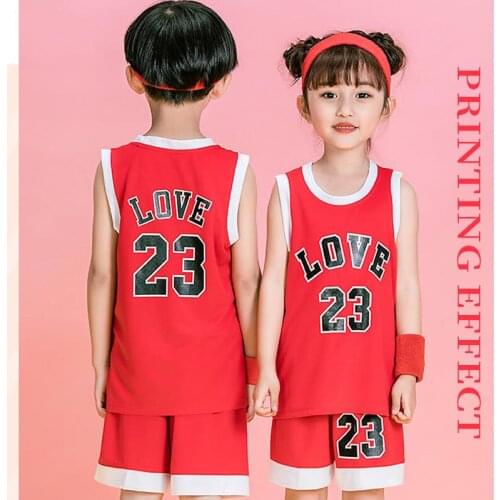 Kids Customize Basketball Jersey Sets Uniforms Child Boys Girls Sports Clothing Breathable Men Training basketball jerseys