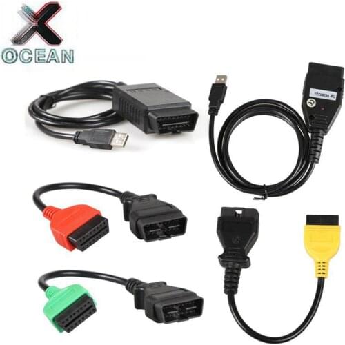 OBD2 Connector Diagnostic Cable For Fiat ECU Scan MultiECUScan Adapter FiatECUScan For Fiat / Alfa Romeo / Lancia