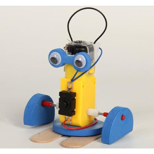 DIY Electric Walking Robot Model Kits Kids School STEAM Teaching Students Experiment Toys Science Educational Toys For Children