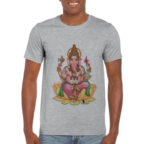 Jay Ganesha Hindu Religion God Elephant Ganesh Spiritual Yoga Men Newest 2019 Men Fashion Summer T Shirt Funny Cotton Tee