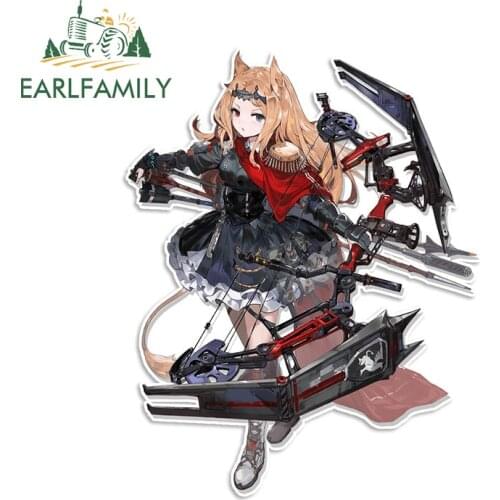 EARLFAMILY 13cm x 10.3cm for Arknights Archetto Vinyl Car Sticker Camper Car Accessoires Decal Waterproof Sunscreen Laptop Decor