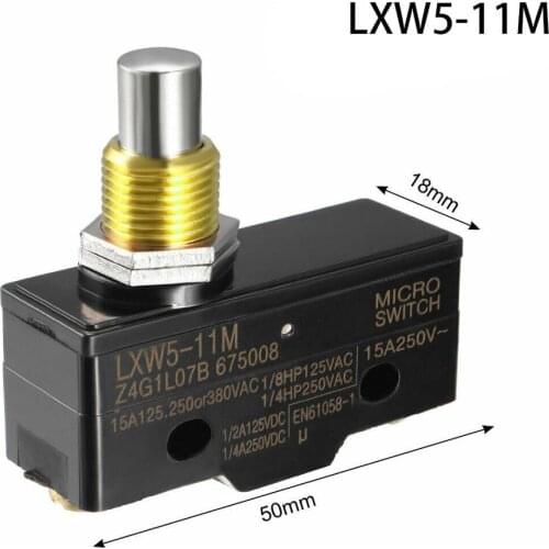AC 380V DC 220V 10A Push Plunger Actuated Momentary Limit Switch LXW5-11M