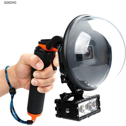 Dome Port Diving Lens Mask Waterproof Housing Case Cover Underwater 30m For GoPro Hero 6 Hero 5 Sports action camera Accessories