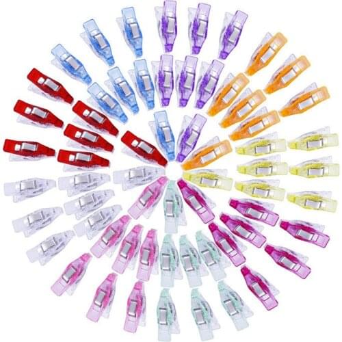 100PCS Mini Multipurpose Sewing Clips Quiting Clips for Sewing Craft Clamps Crafting Fabric Clips