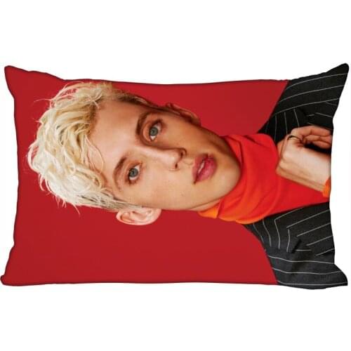 Custom Troye Sivan Pillowcase Satin Fabric Pillow Cover New Rectangle Zipper Pillow Cases Home Office Wedding Decorative 10-10