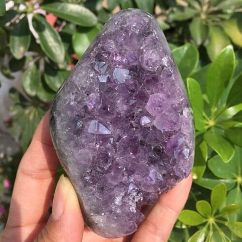 Raw Natural amethyst quartz Crystal gemstone meditation reiki healing crystal cluster specimen home decoration Brazil