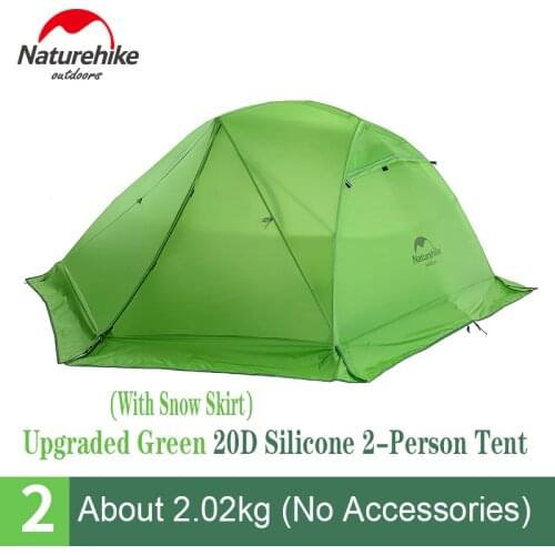 Naturehike Star River Tent 2 Person Ultralight 20D/210T Double Layer Rainproof Camping Tent Outdoor Travel Hiking With Mat