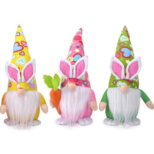 Easter Bunny Gnome Decoration Easter Faceless Doll Easter Plush Dwarf Home Party Decorations Kids Toys