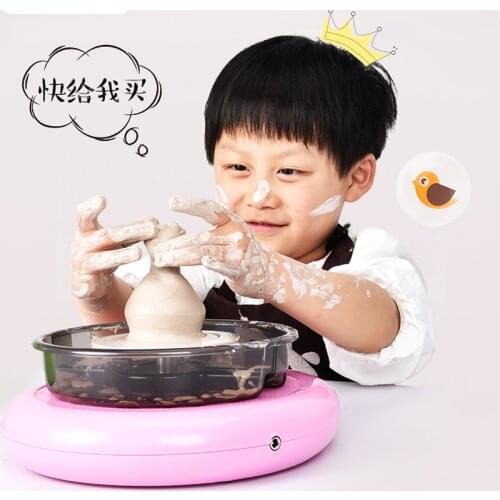 Rechargeable Pottery Wheel Ceramic Machine Work Clay Art Craft Making for School Ceramic Teaching Diy Shop or Home Use