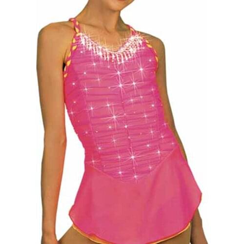 Girls and Women Customization Spandex Material Figure Skating Dresses Color Can Be Chosen By Itself Ice Skating Dresses