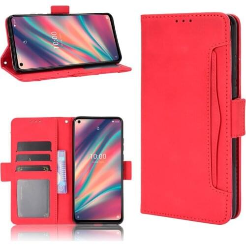 Suitable for Wiko View 5 plus magnetic flip phone case leather multi-card Wiko View 5 luxury wallet holster protective cover