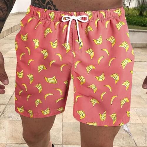 Mens Board Shorts Cartoon Printed Fashion Summer Harajuku Casual Fitness Bodybuilding Printed Pockets Beach Shorts Pants 2021