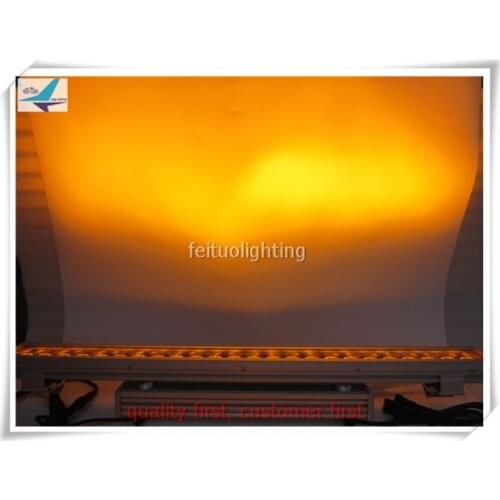 8 with fly case/lot Led Bar Waterproof 18x18w rgbwa uv Wall Wash 6 in 1 dj led strip lighting