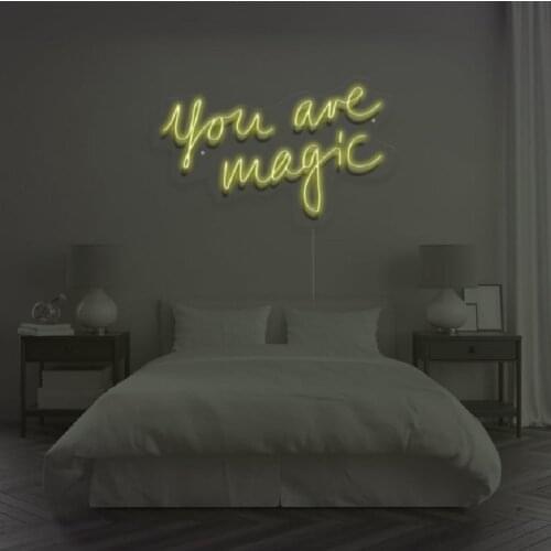 You are magic Neon Sign Light LED Wall Hanging Home Bedroom Shop Wedding Bar Decoration Party Gift Neon Sign wall eye
