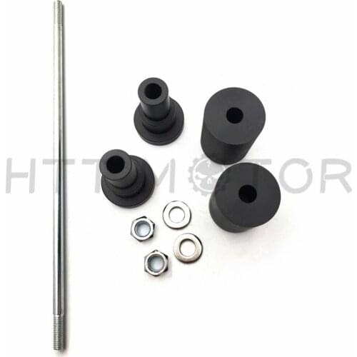 Aftermarkety free shipping motorcycle parts No Cut Frame Slider For Ducati 2001-2008 Monster S2 Multistrada Sport 1000S Black