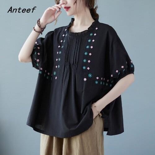 Short sleeve cotton vintage casual loose summer tee t shirt women t-shirt ladies tshirt 2021 tops streetwear clothing